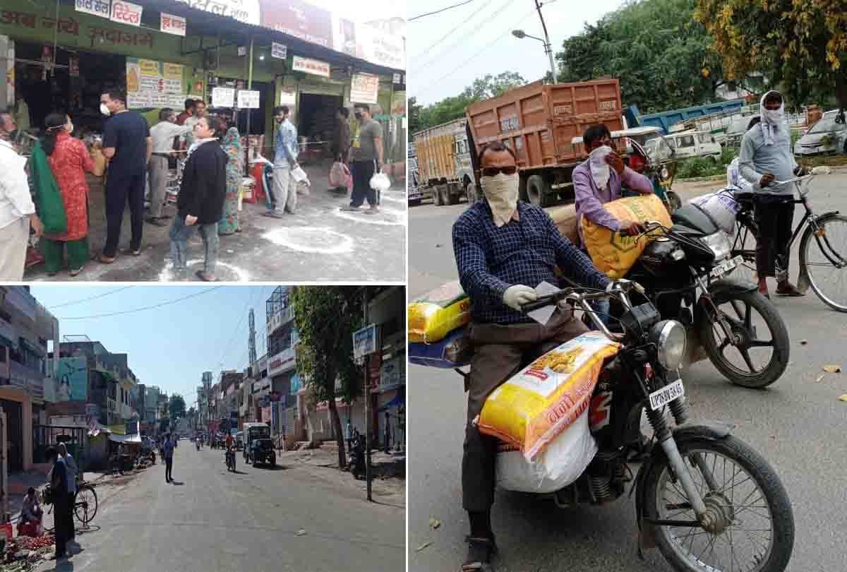 lockdown: crowd thronged the markets, see the condition of surrounding districts including Kanpur