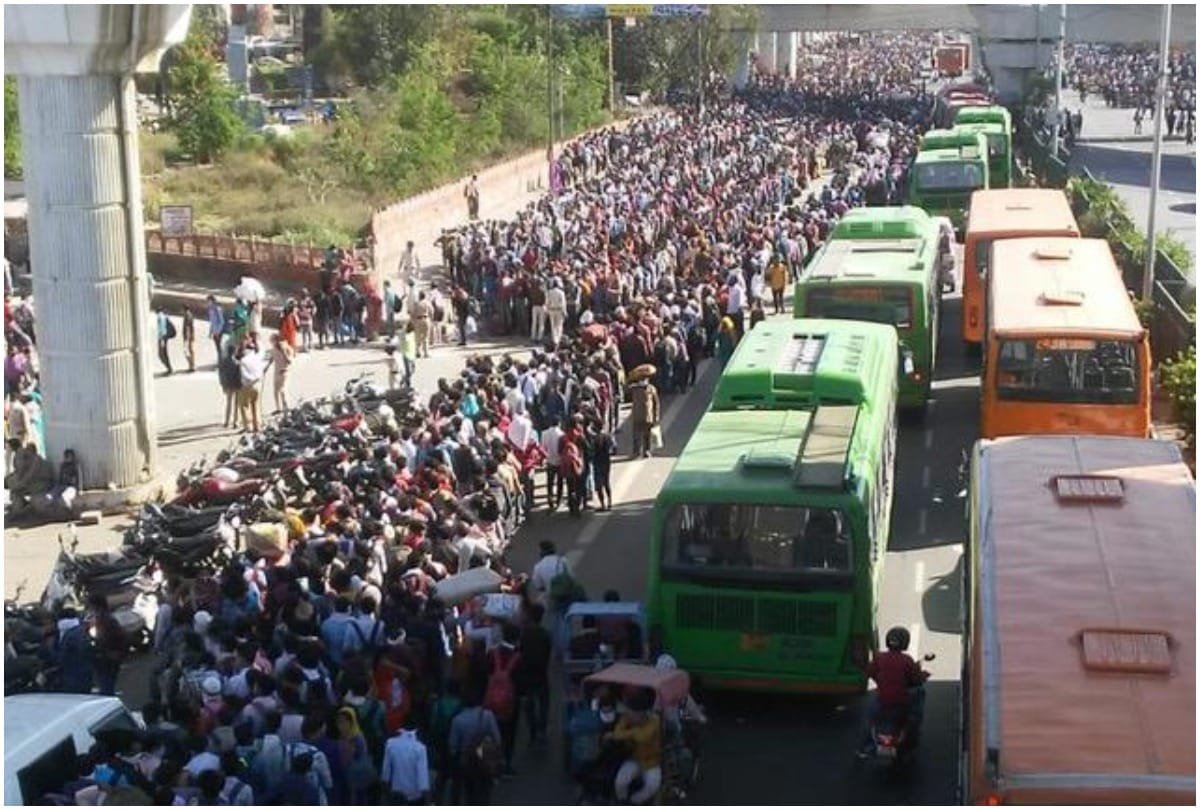Anand Vihar Bus Stand News Delhi: migrantion in delhi ncr during lockdown