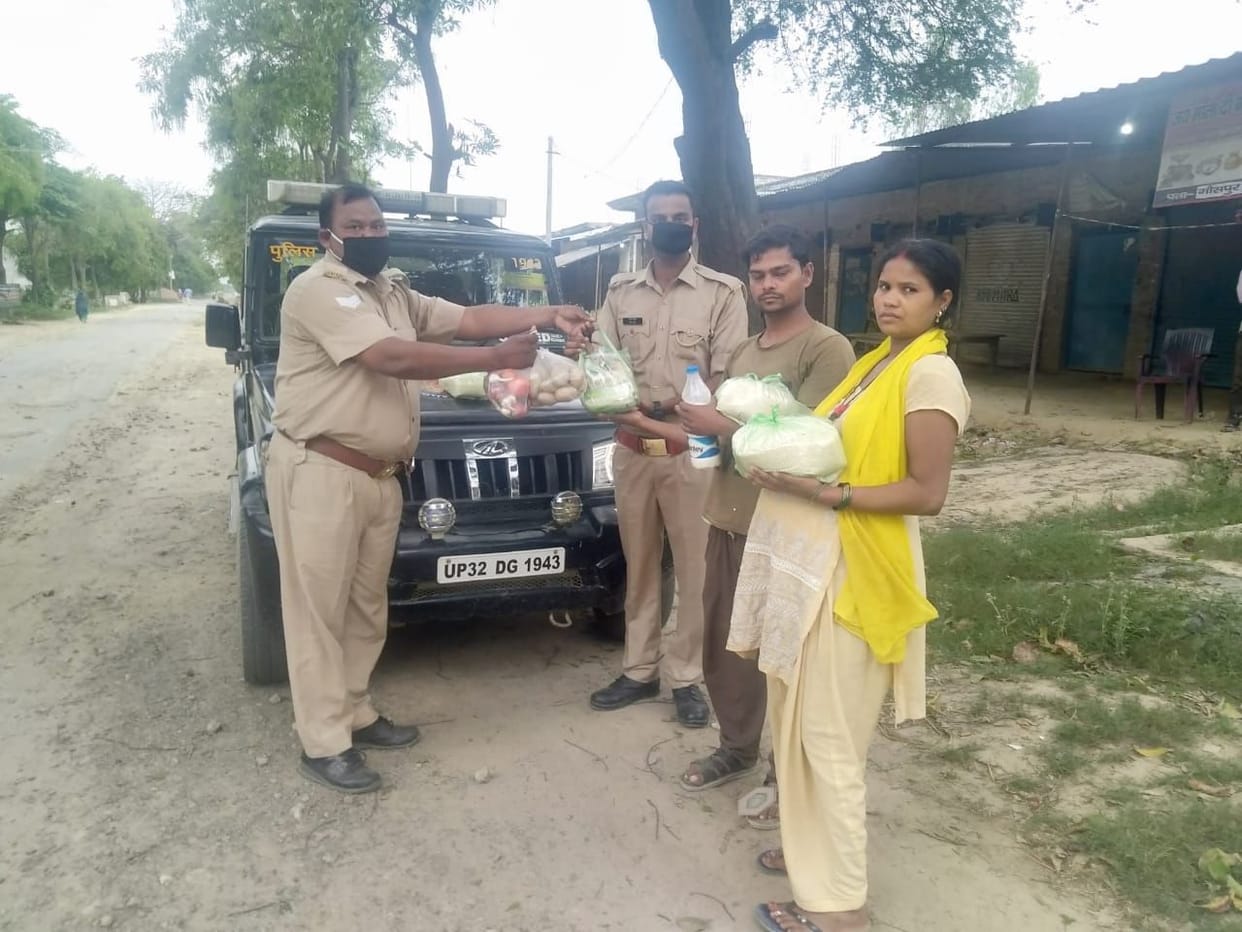 Police and administration extended help to the poor