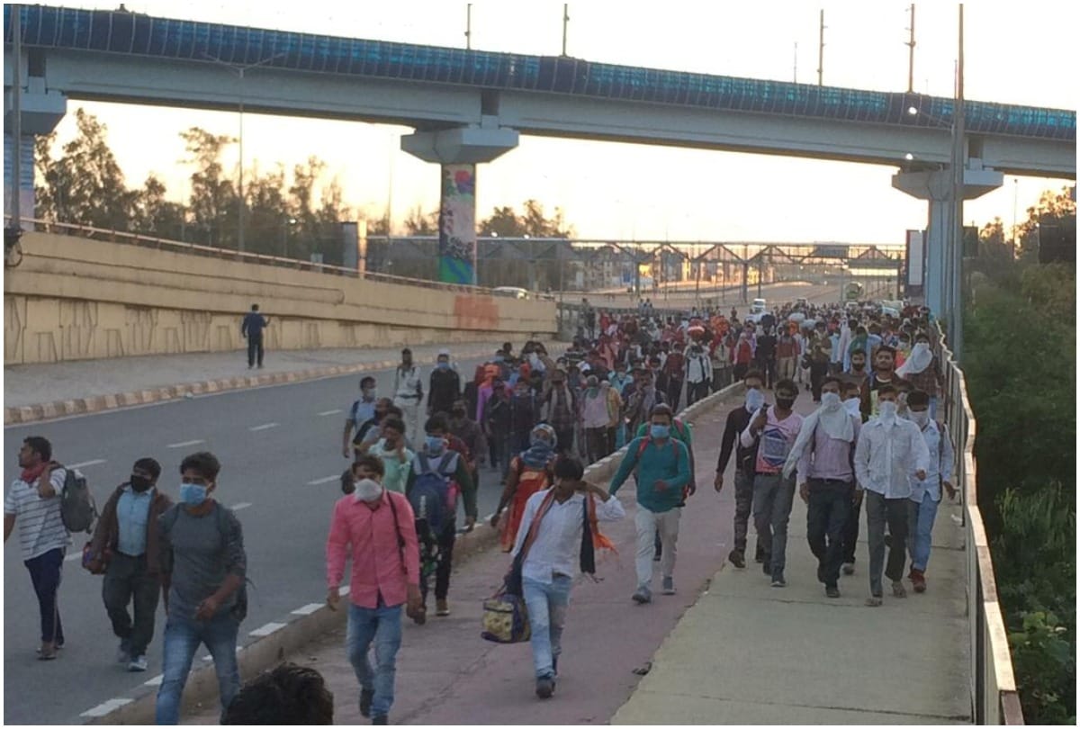 Anand Vihar Bus Stand News Delhi: migrantion in delhi ncr during lockdown