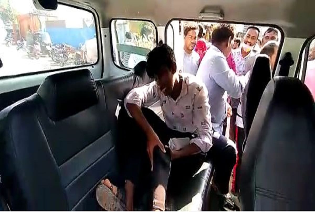 Coronavirus lockdown faridabad police beats boy on scooty for milk buying breaks leg
