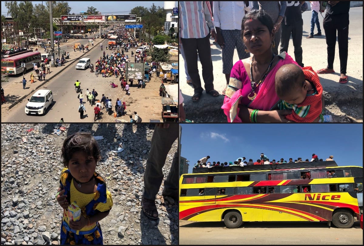 Coronavirus Lockdown ground report: Thousands of migrants from Bihar and UP return Delhi to their homes due to Covid 19