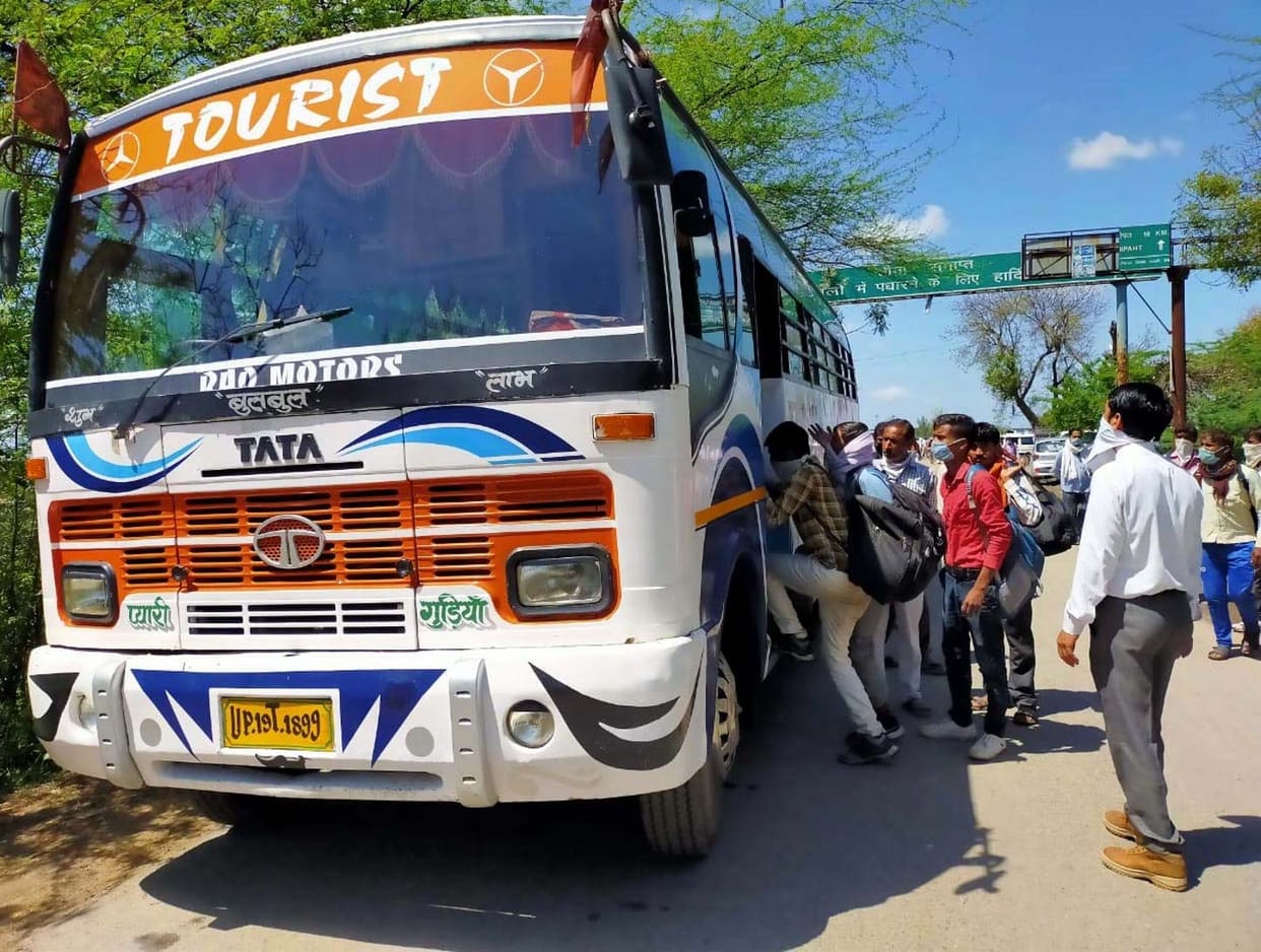200 roadways buses run to transport passengers