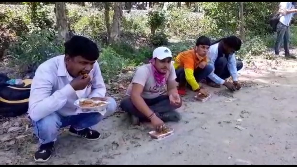 The journey of evil, returning home hungry and thirsty