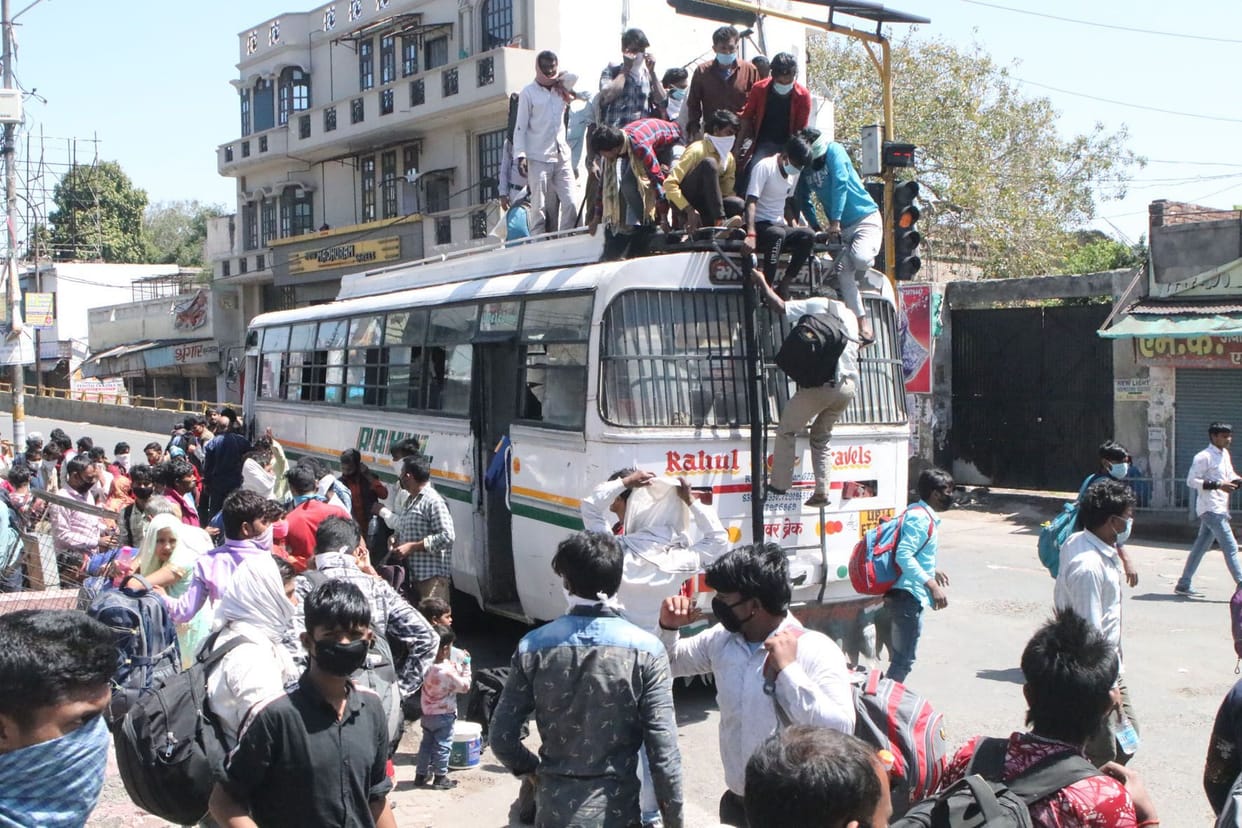 Lockdown : People are in trouble, as there is lack of public transport.