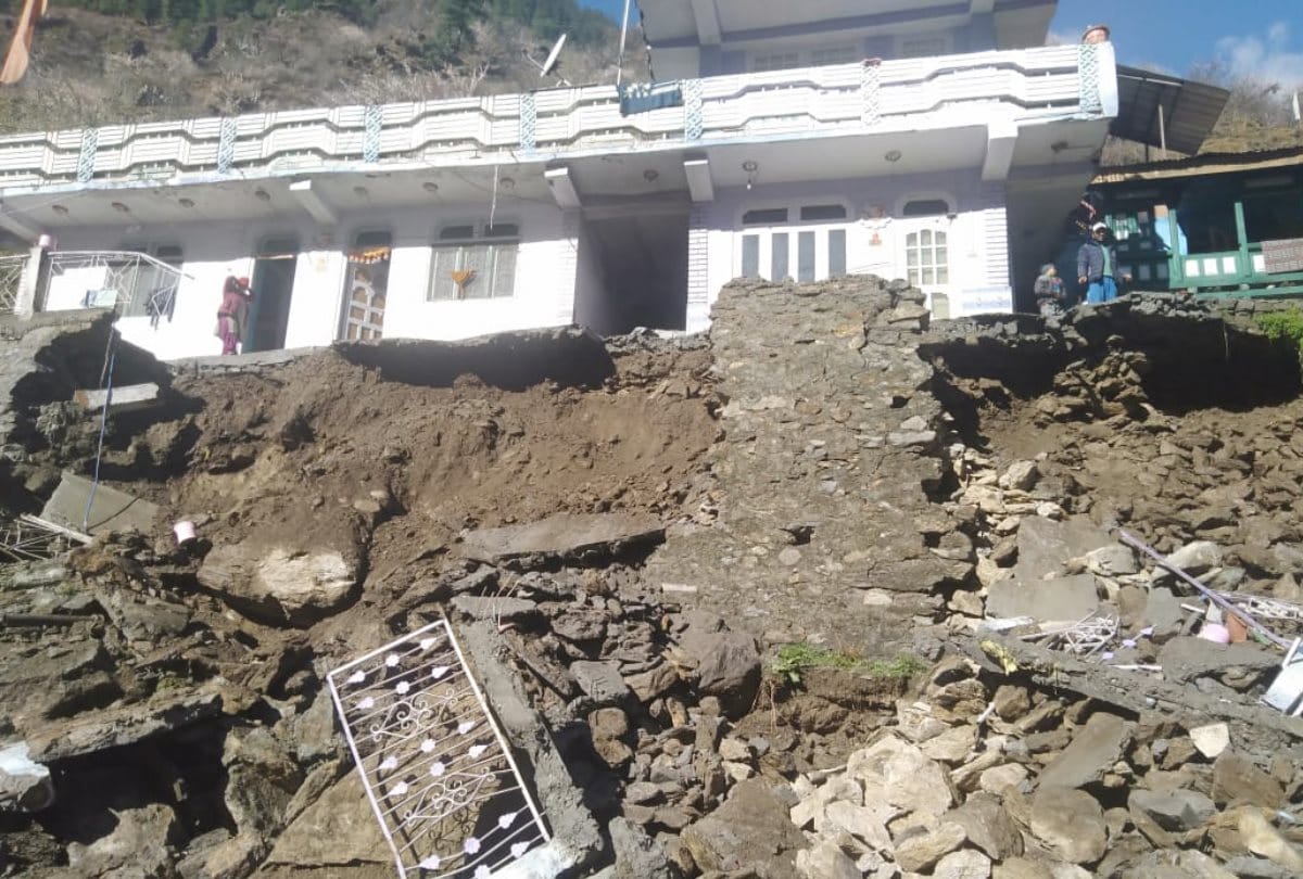 Two killed in Heavy rain and landslide in Kinnaur Chamba Himachal Pradesh