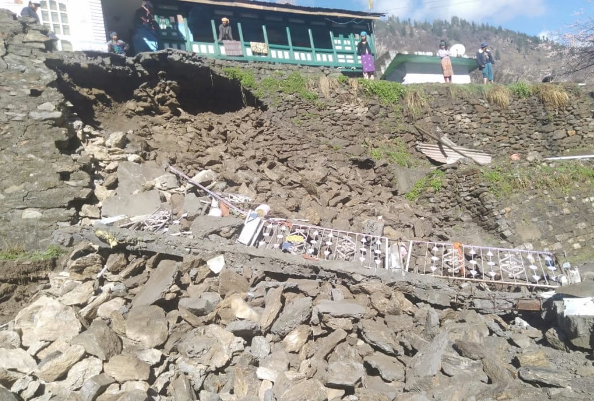 Two killed in Heavy rain and landslide in Kinnaur Chamba Himachal Pradesh