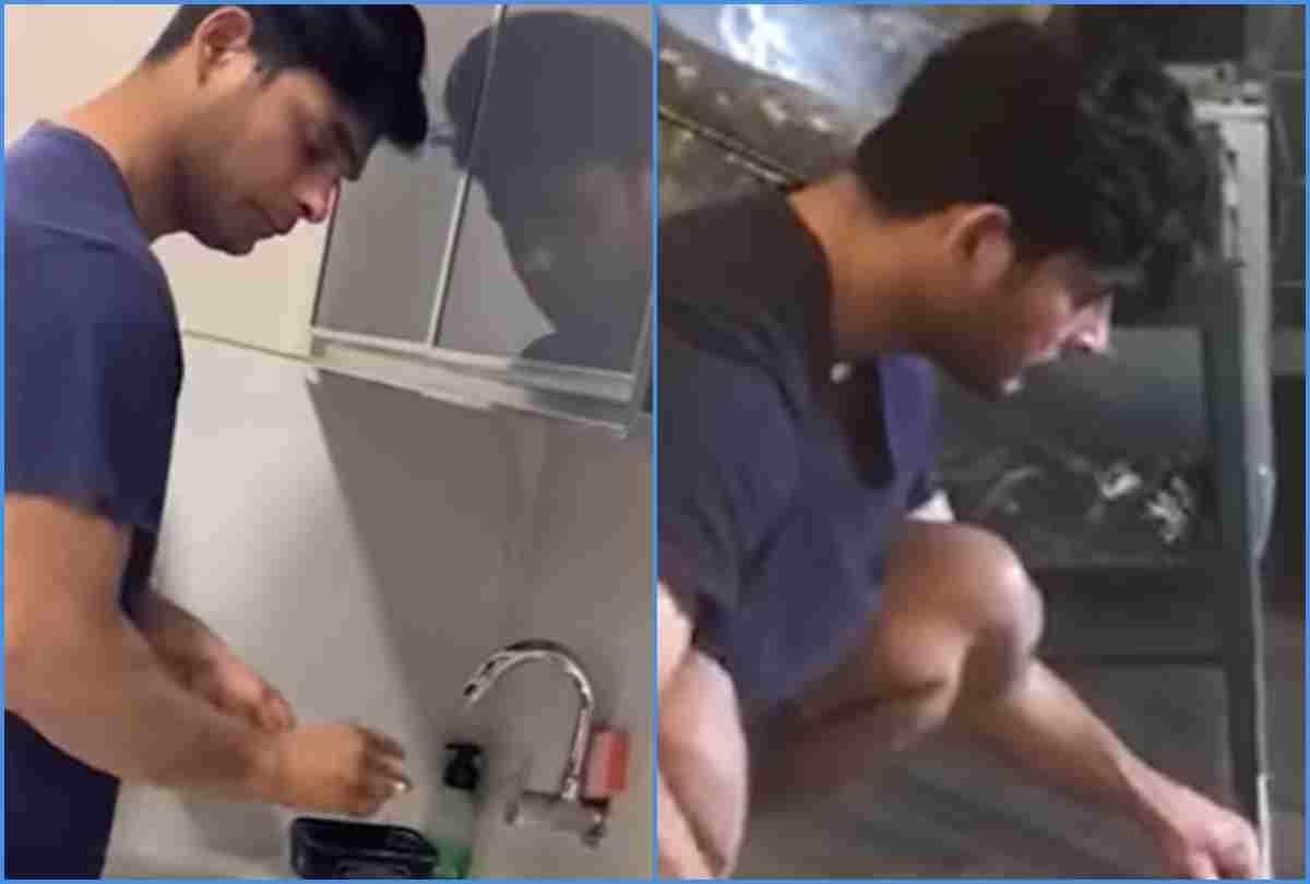 bigg boss 13 winner sidharth shukla lockdown days doing household work video