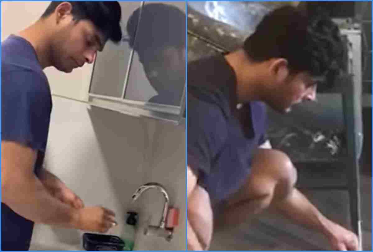bigg boss 13 winner sidharth shukla lockdown days doing household work video