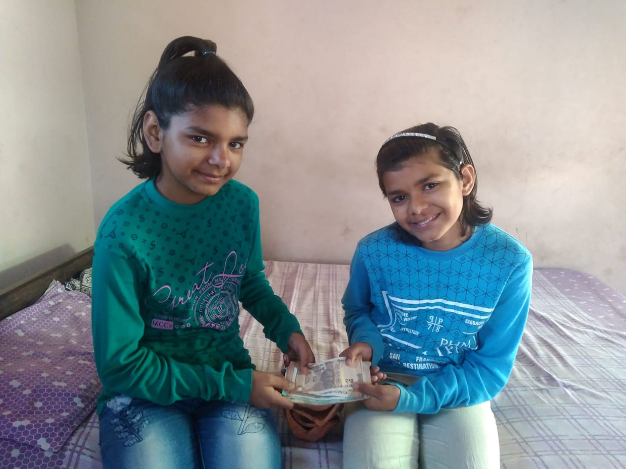 For three years, two children donated the amount deposited in Golal to the Corona Relief Fund.