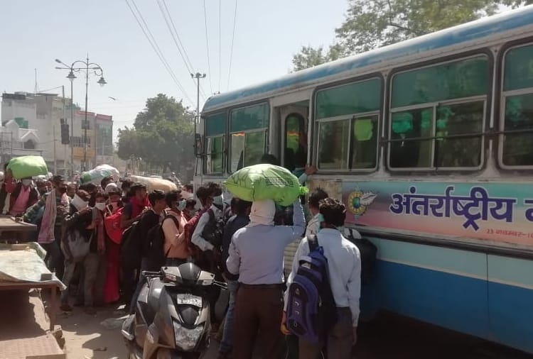 Coronavirus updates: 100 buses of Haryana Roadways reached Ghaziabad