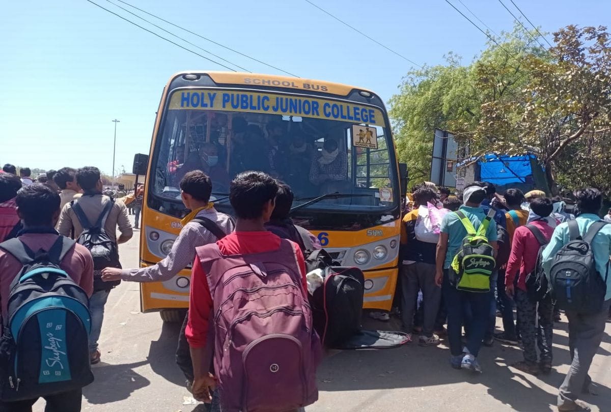 School Vehicles Run To Help For Migrant Workers Lockdown Update News