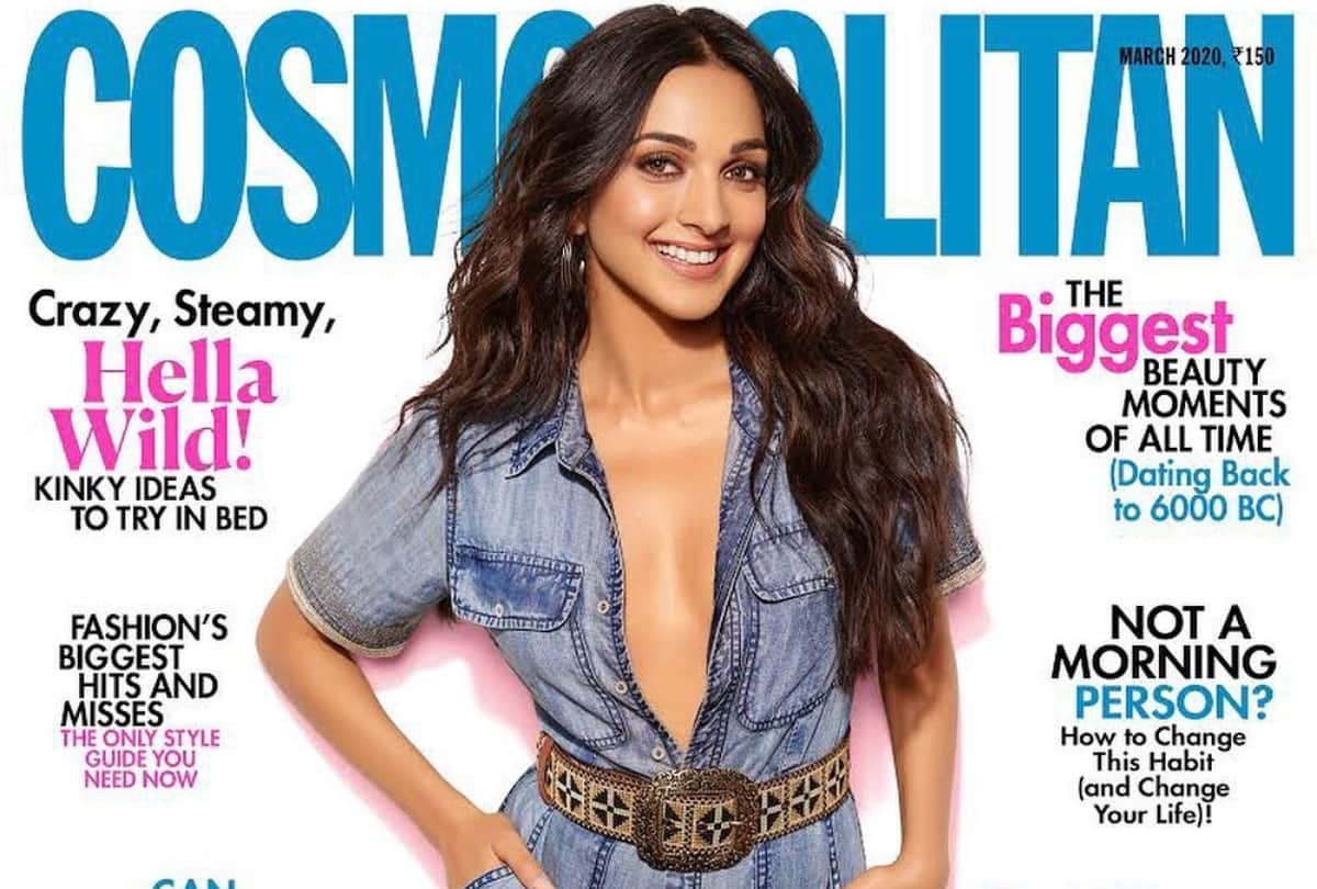 kiara advani shows her glamorous look in basic denim jumpsuit in magazine photoshoot