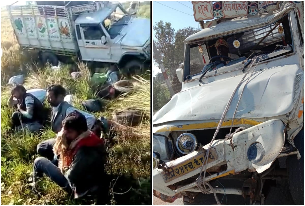 Many people injured in a road accident in badaun up admitted in hospital