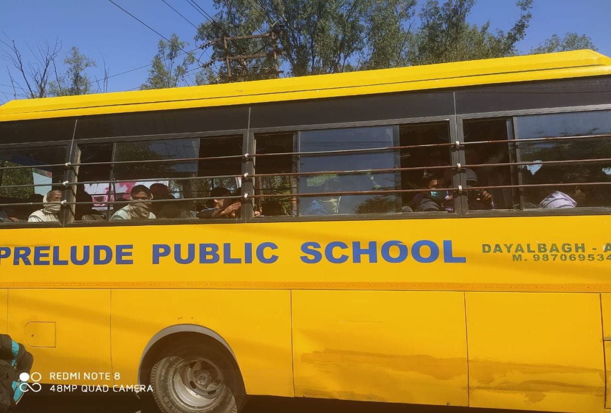 School Vehicles Run To Help For Migrant Workers Lockdown Update News