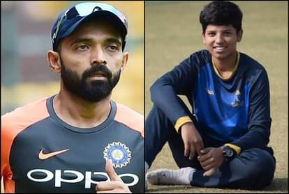 ऋचा घोष और अजिंक्य रहाणे