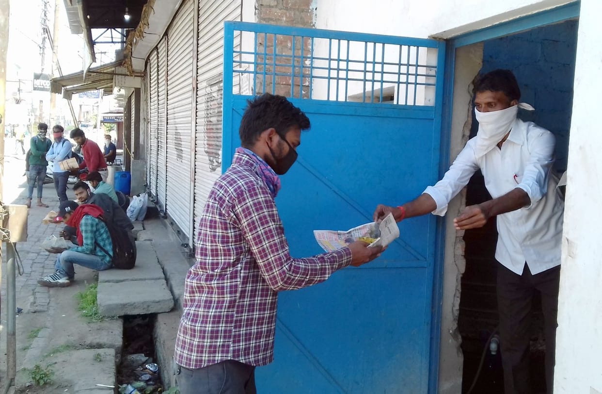 corona, amar ujala, relief camp