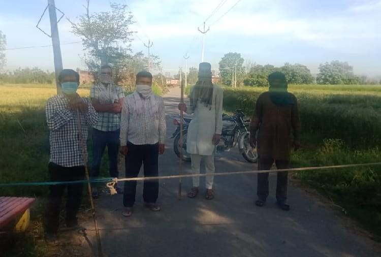 A village lockdown by Villagers for rescue from coronavirus