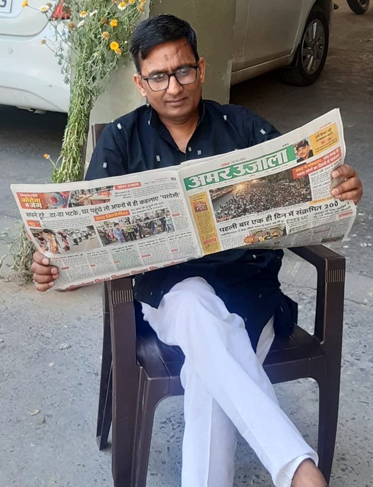 people used to read newspaper during lockdown period