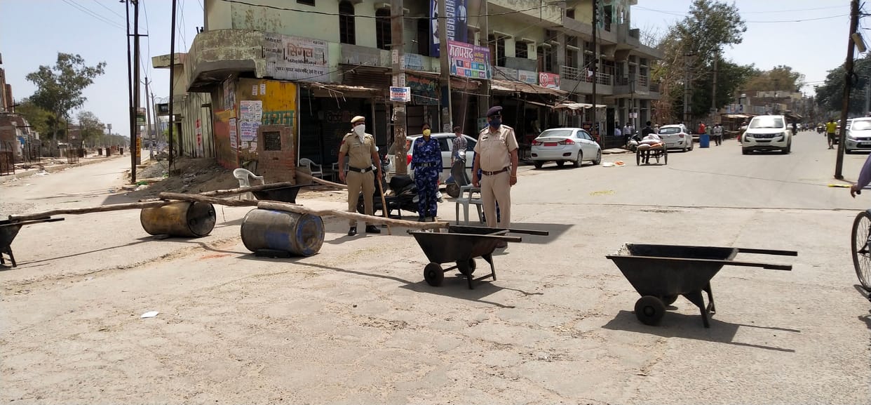 lock down, border seal, vehicle, bahadurgarh