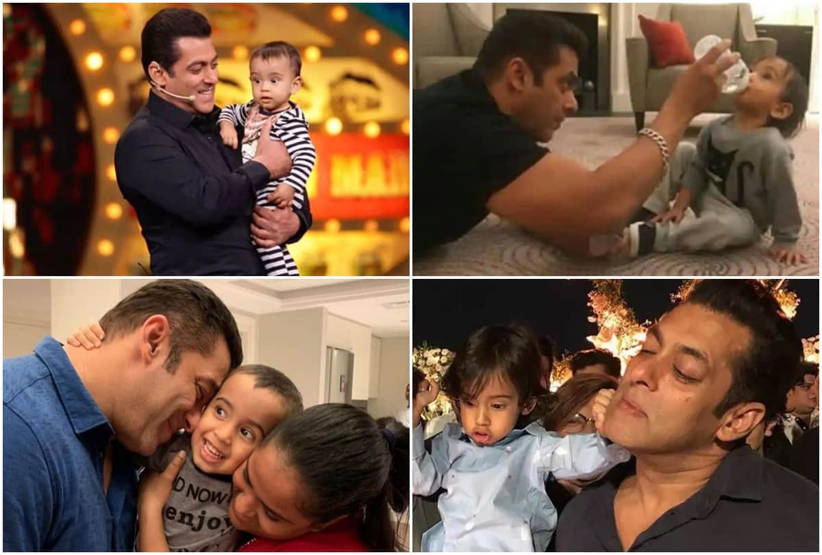Salman Khan Nephew Ahil Sharma Birthday See His Unseen Photos With Mamu Salman