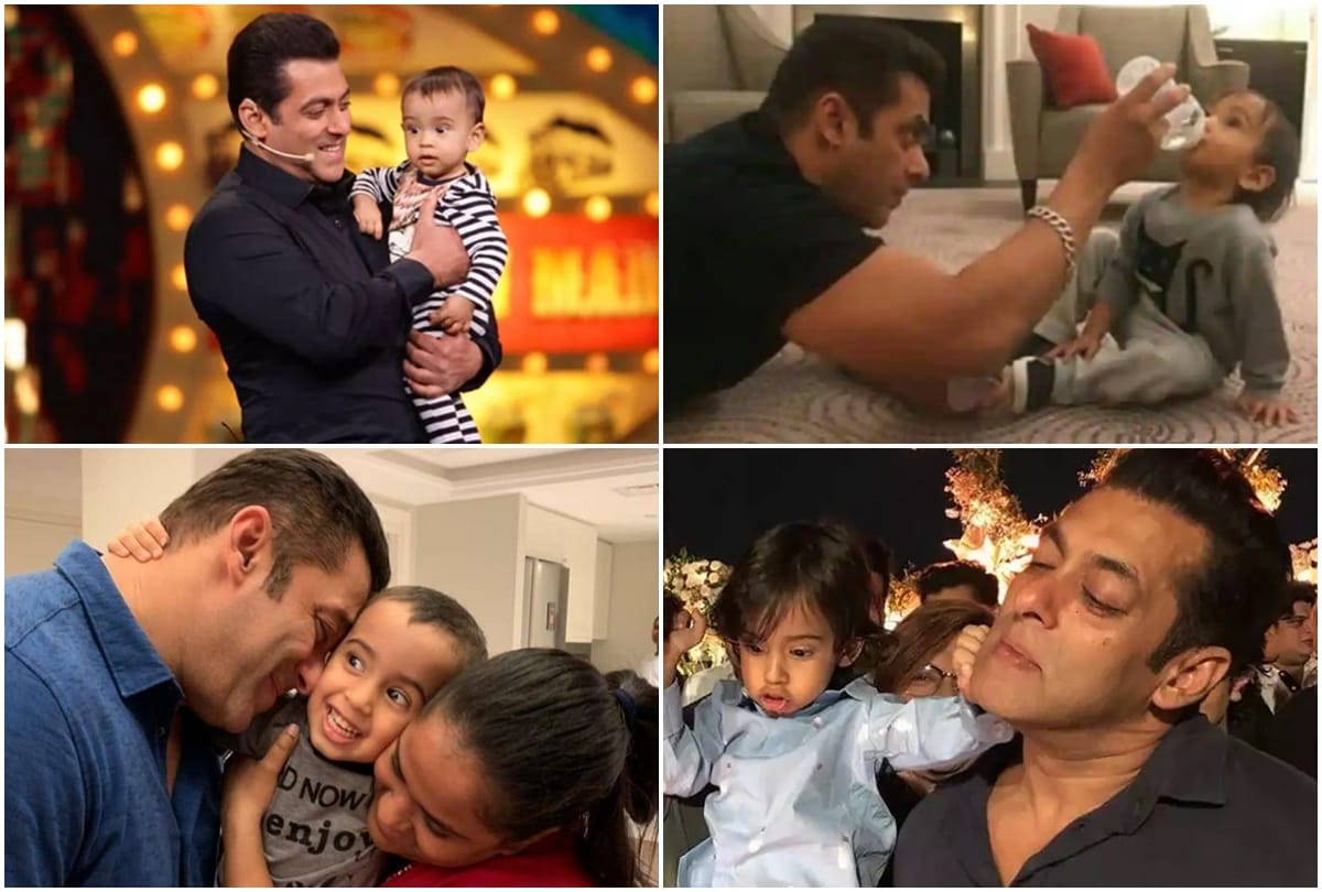 Salman Khan Nephew Ahil Sharma Birthday See His Unseen Photos With Mamu Salman