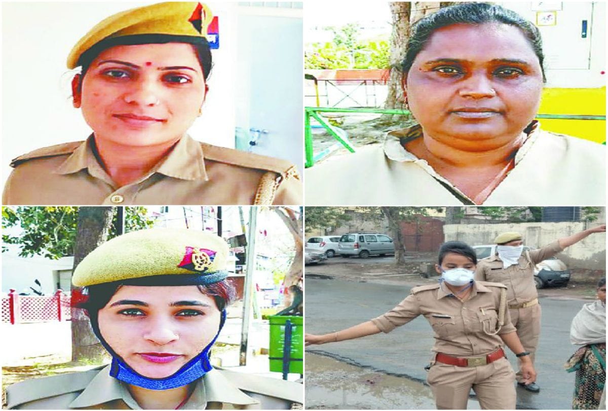 Agra Woman Police Duty In Lockdown