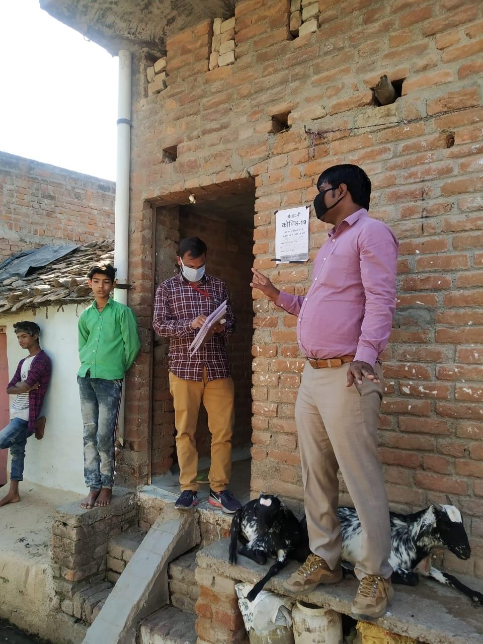 Quarantine was written on the leaflet and sent to the village