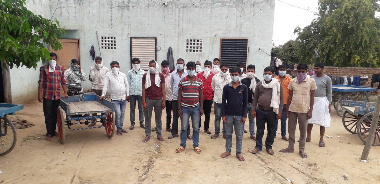 No arrangement for giving food to improved laborers, got morning meal after noon