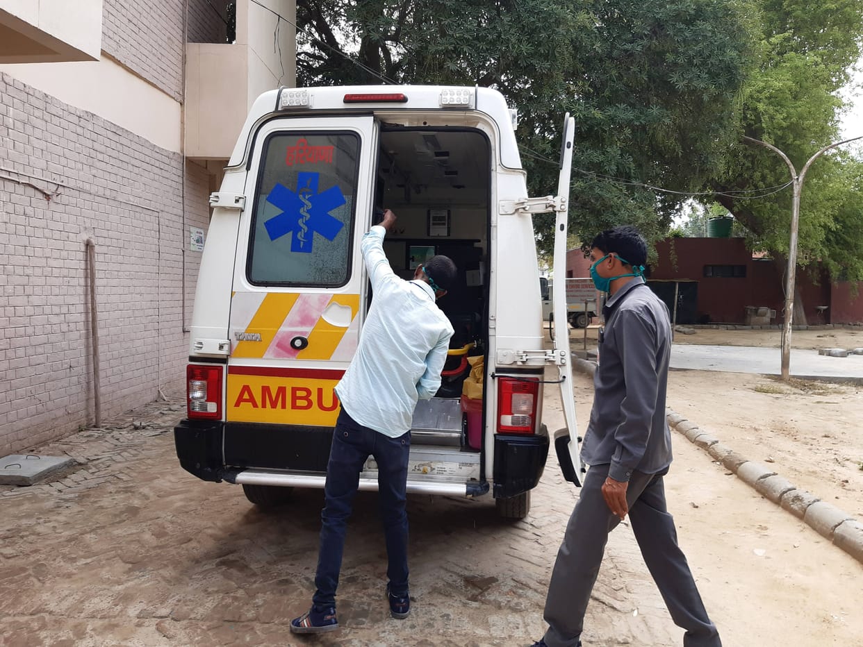 The health of a young man from Hyderabad deteriorated