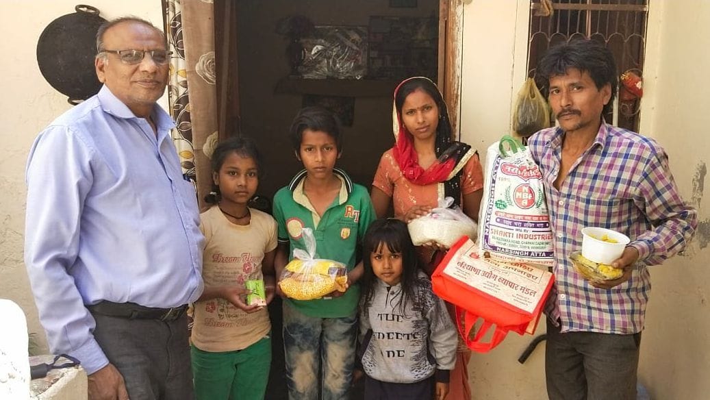 Traders formed whatsapp group and gave 600 families ration kit.