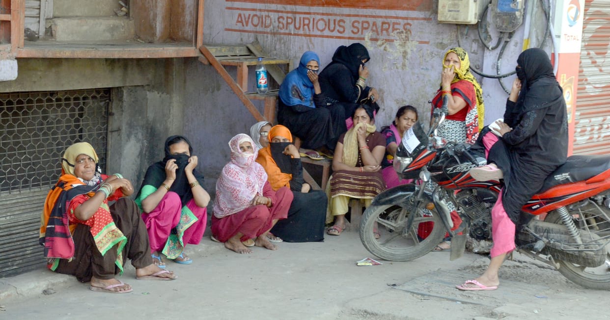 People are getting panic after rumors of  distribution of ration.