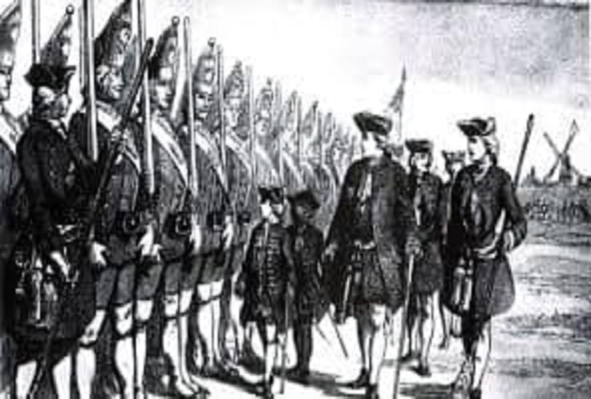 Freak king frederick william i of prussia tall soldiers Potsdam Giants