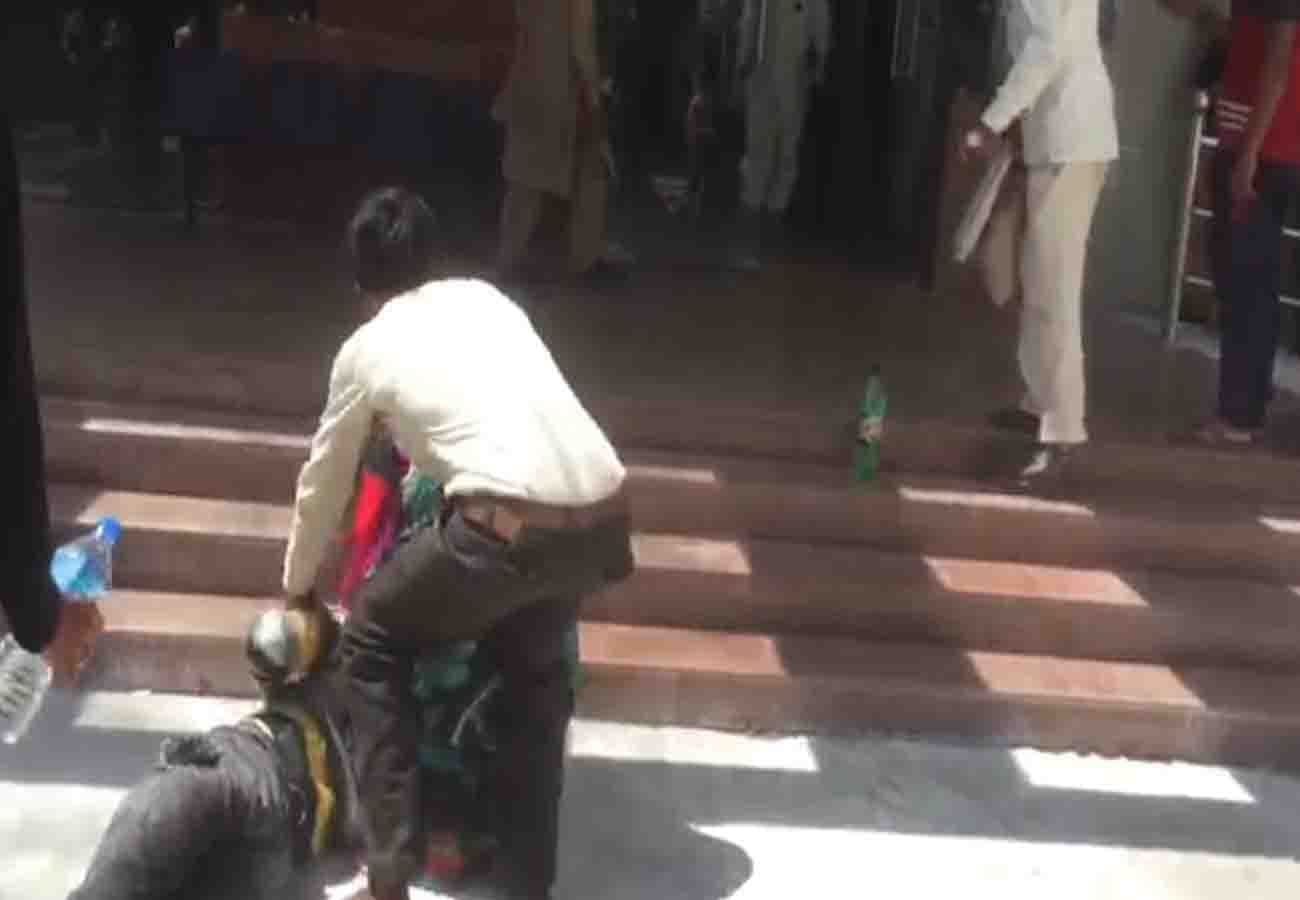 viral video on social media of corona patient is fake