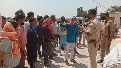 Uproar in the isolation ward made in school, lathi-charge on those who eat and drink.