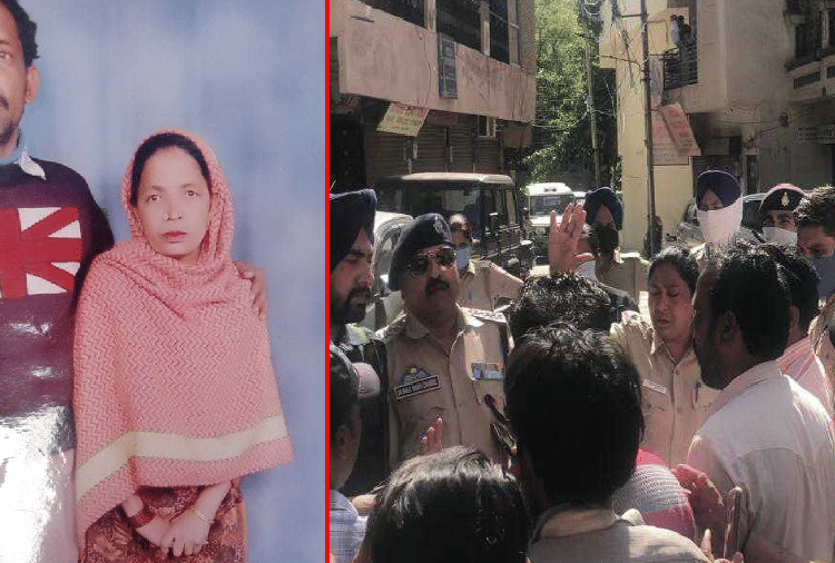 Uproar after the death of woman in Manimajra of Chandigarh