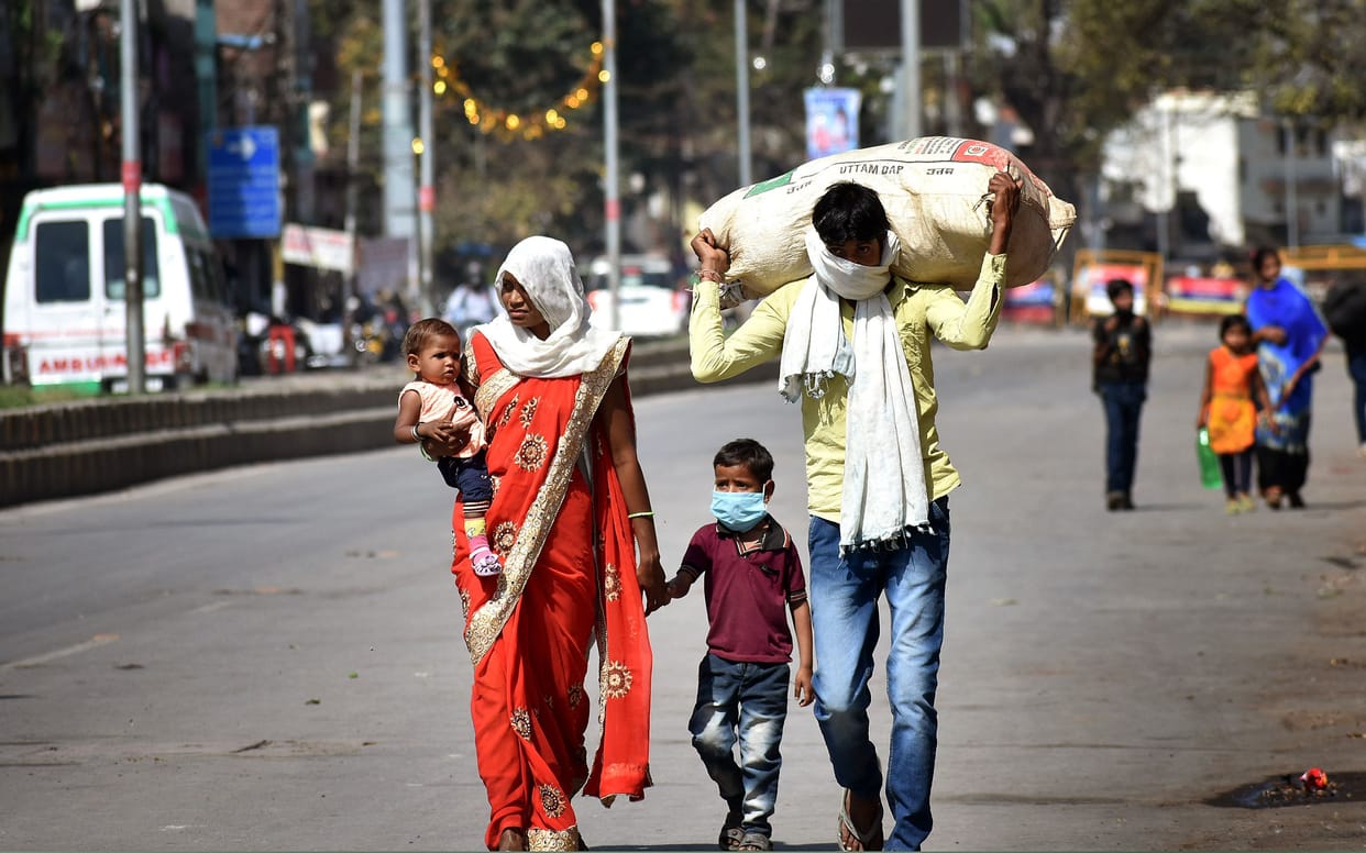 Childhood sobbed in the journey of helplessness