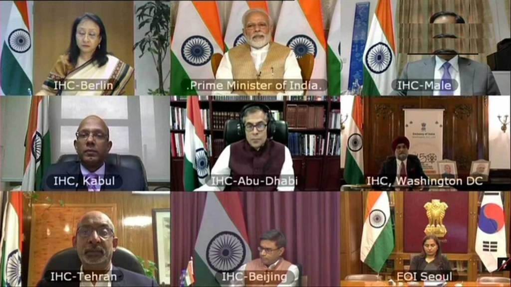 CoronaVirus: Covid-19- PM Narendra Modi interacts with India’s heads of diplomatic missions and sarc leaders via video conferencing