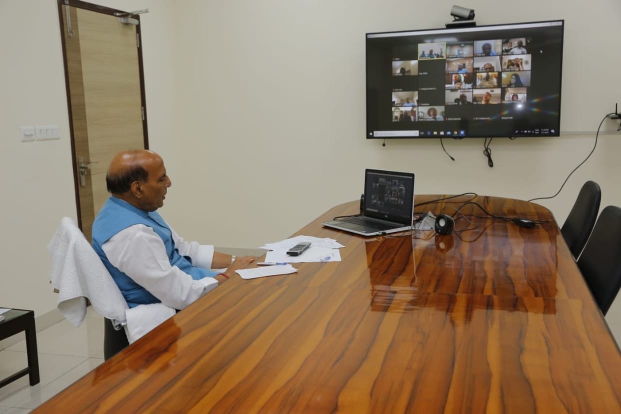 CoronaVirus: defence minister Rajnath Singh reviews Defence Ministry's efforts to fight COVID-19