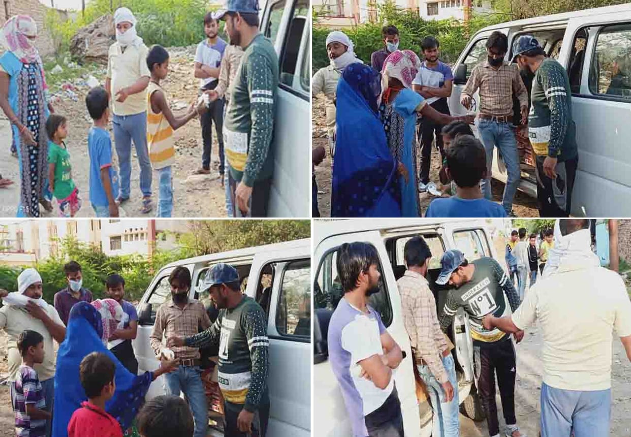 lockdown, Campaign to provide food to the needy on behalf of Amar Ujala in kanpur