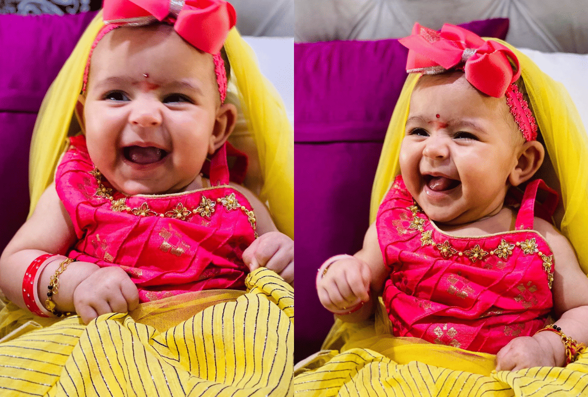 Kapil Sharma celebrates ashtami with his newborn daughter Anayra shares her cute pics on instagram