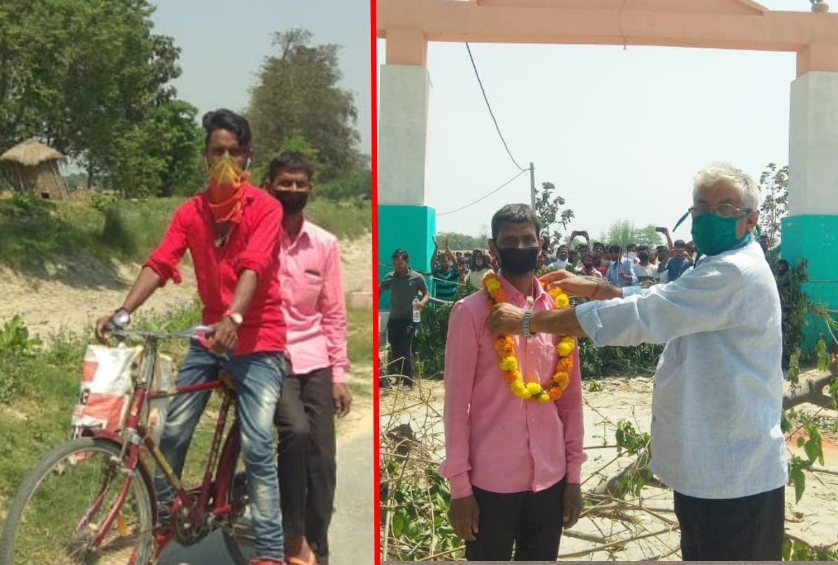 men Corona test report is negative all villagers happy in maharajganj