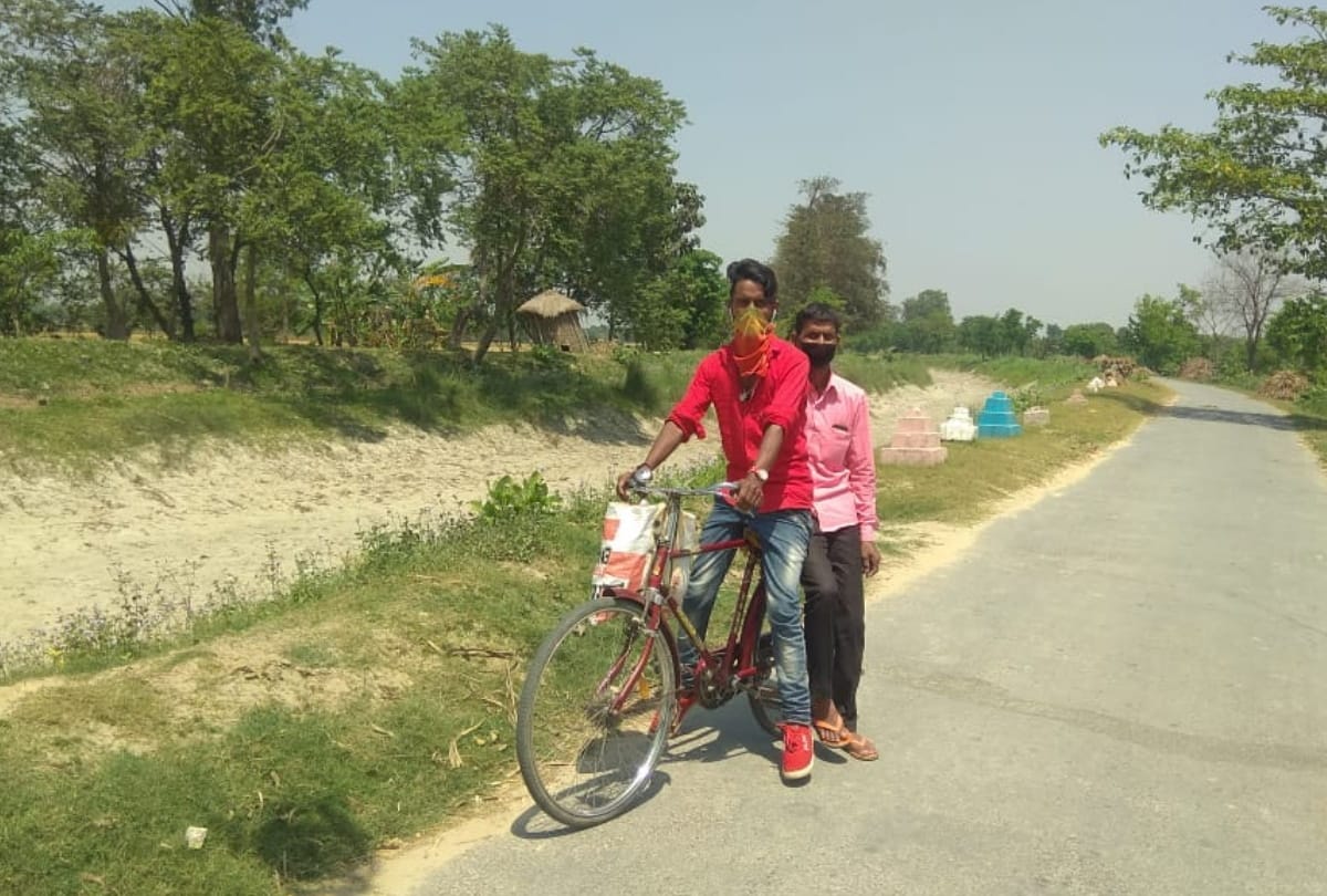 men Corona test report is negative all villagers happy in maharajganj