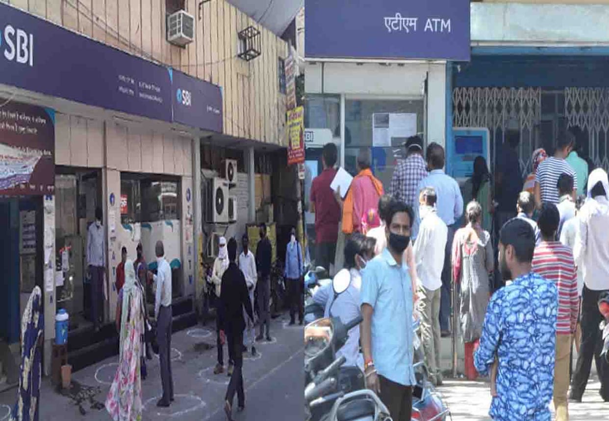 Money received based on last digit of the account number, banks strategy worked to stop the crowd