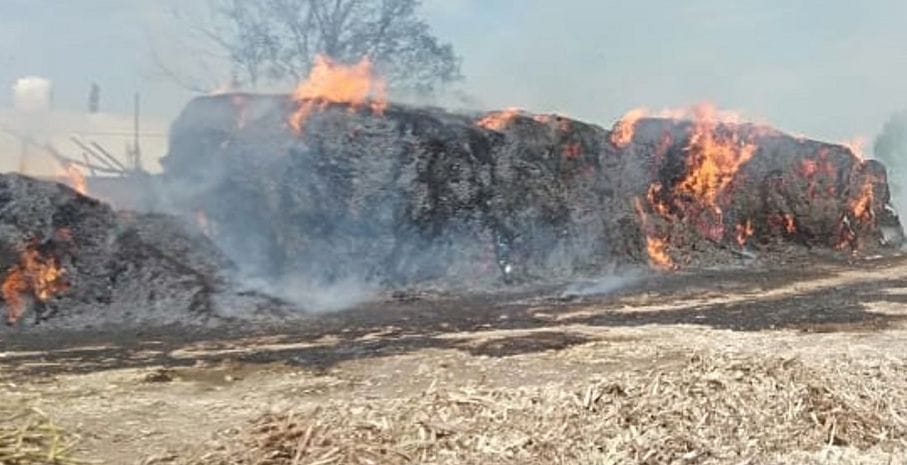 Begasse fire kept in crusher