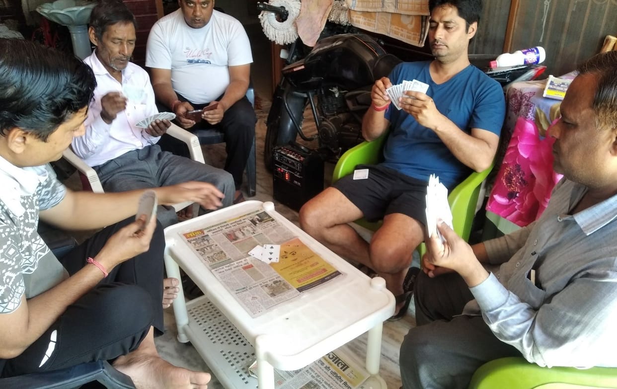 People watching Ramayana and Mahabharata