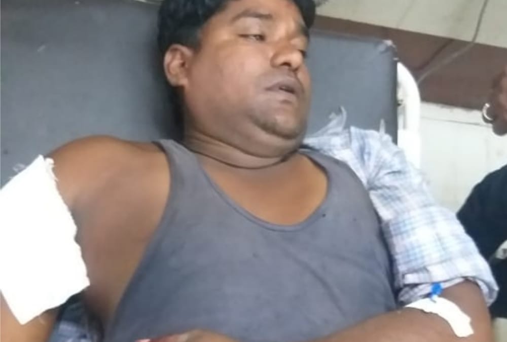 a man injured in dispute in lucknow