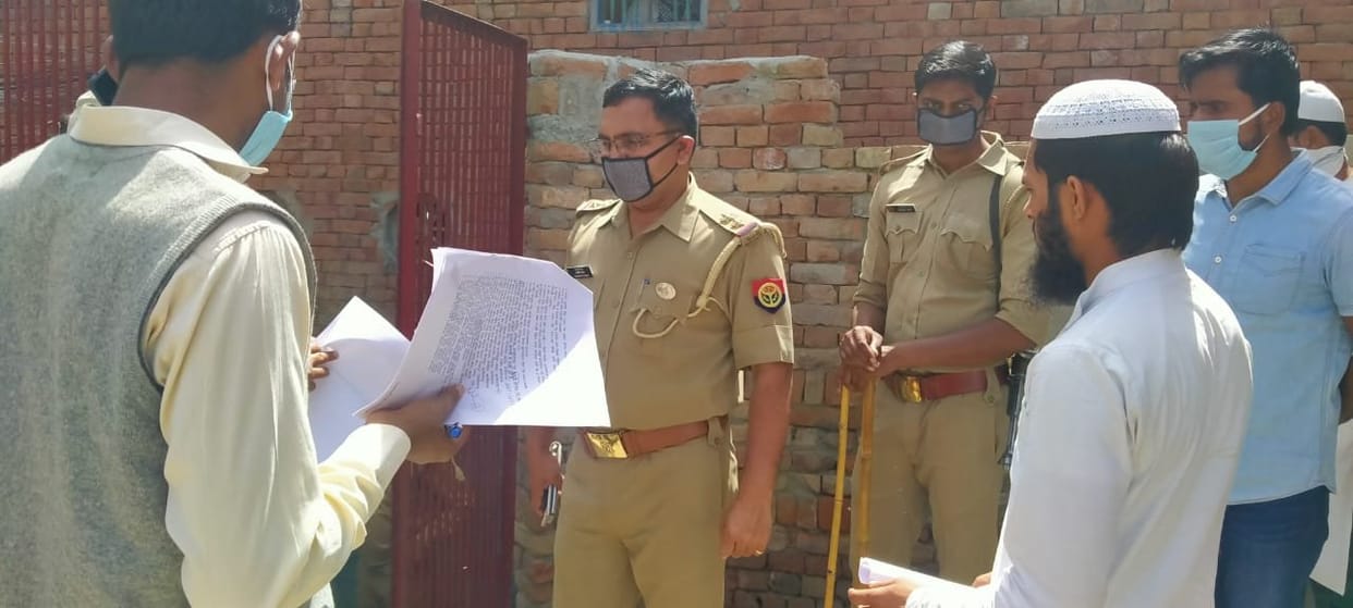 Police guarded outside mosques, monitored by drone