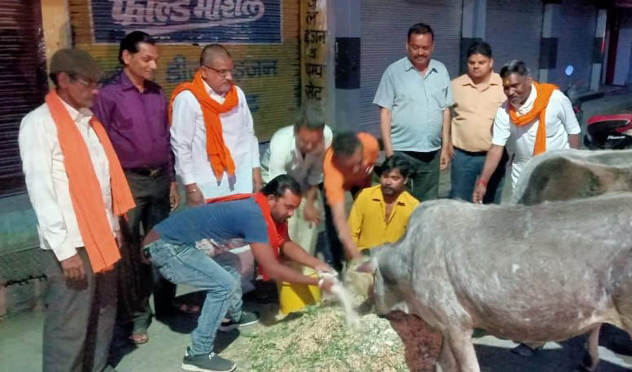 Food provided to the poor and fodder to Anna animals