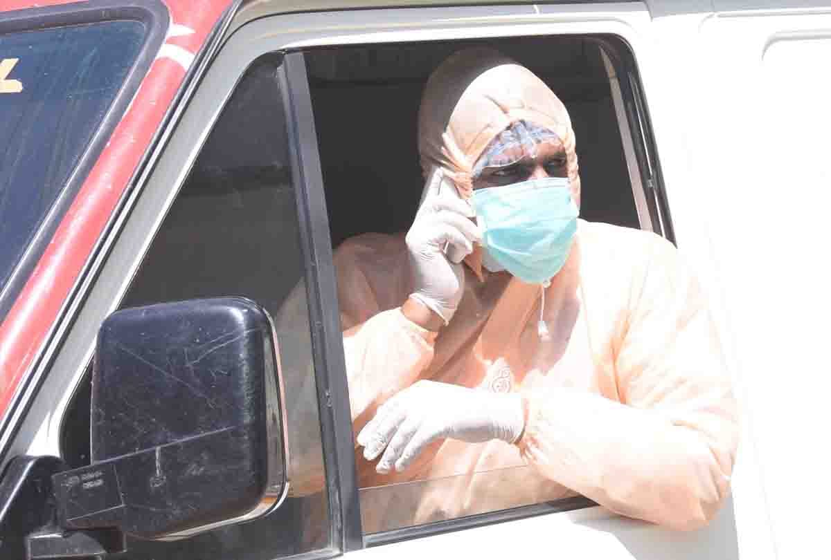 stampede occurred on arrival of corona patients at Hailet Hospital